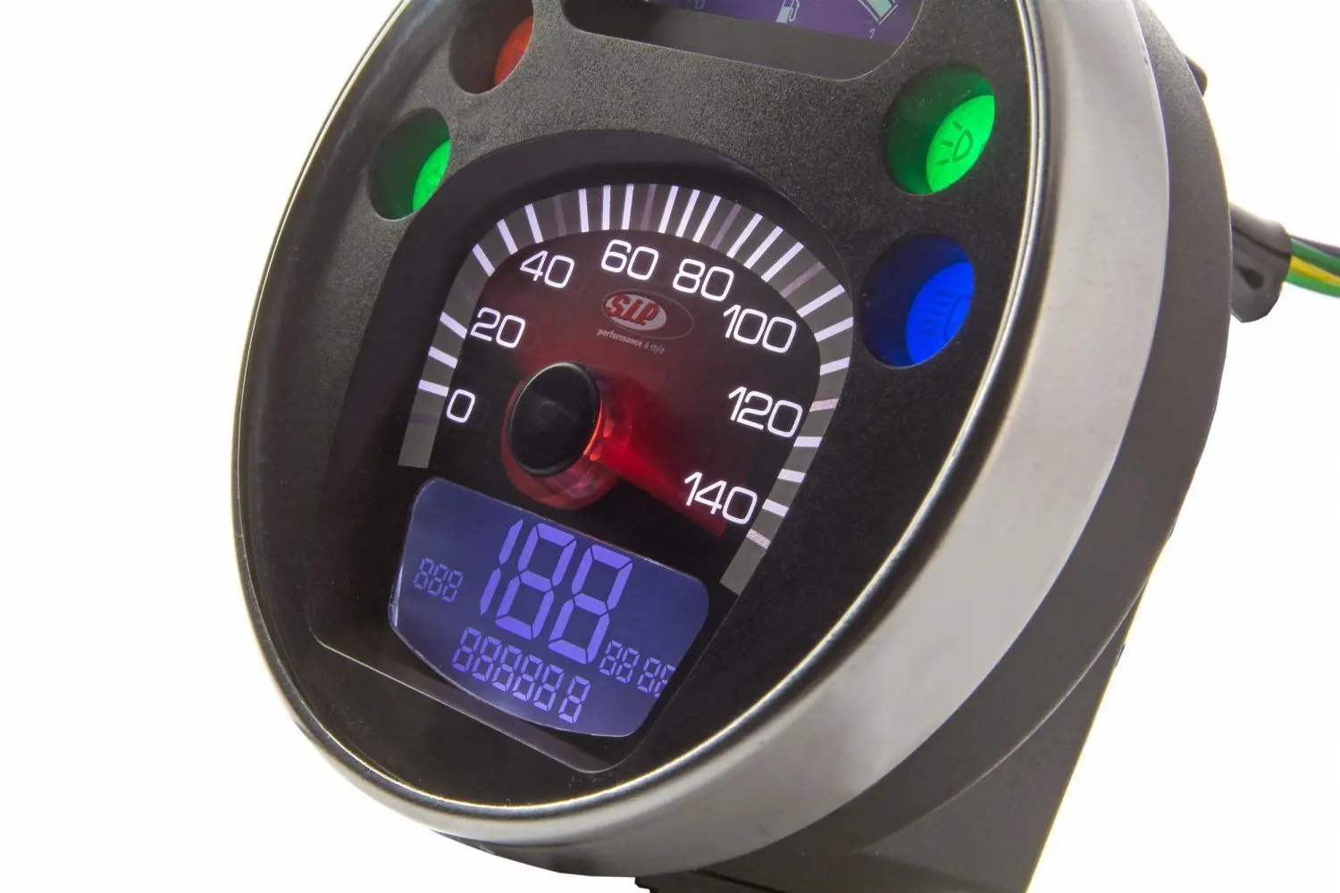 SIP Rev Counter nopeusmittari 2.0 <a href="https://italialaiset.fi/wp-content/uploads/2019/03/image-3.png"><img class="alignright size-full wp-image-17588" src="https://italialaiset.fi/wp-content/uploads/2019/03/image-3.png" alt="" width="70" height="23" /></a>Rev Counter SIP nopeusmittari Vespaan. Versio 2.0. Tumma mittaritaulu, jossa valkoiset numerot. Kehys ruostumatonta terästä. Sekä digitaalinen että analoginen näyttö. Mittarissa 24 eri toimintoa. <ul> <li>Vespa PX80-200 E Lusso</li> <li>`98/MY/`11</li> <li>myös Vespa GTV/GT 60 125-300ccm, - 140 (km/h/mph) / 14.000 (Umin/rpm), vaatii lisäreleen.</li> </ul> SIP Rev Counter nopeusmittari 2.0