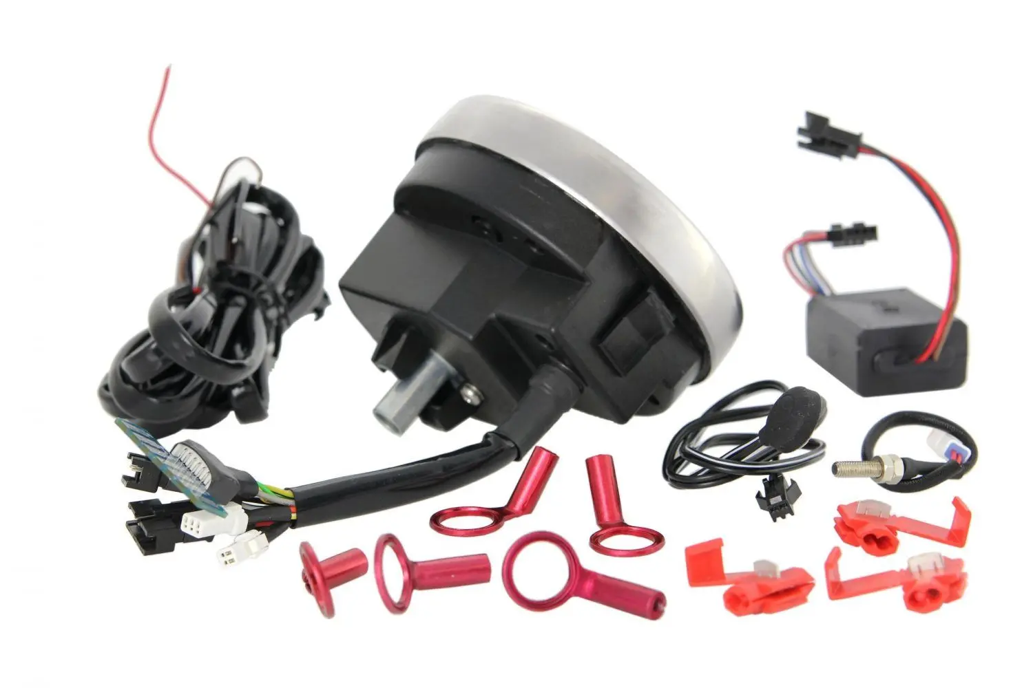 SIP Rev Counter nopeusmittari 2.0 <a href="https://italialaiset.fi/wp-content/uploads/2019/03/image-3.png"><img class="alignright size-full wp-image-17588" src="https://italialaiset.fi/wp-content/uploads/2019/03/image-3.png" alt="" width="70" height="23" /></a>Rev Counter SIP nopeusmittari Vespaan. Versio 2.0. Tumma mittaritaulu, jossa valkoiset numerot. Kehys ruostumatonta terästä. Sekä digitaalinen että analoginen näyttö. Mittarissa 24 eri toimintoa. <ul> <li>Vespa PX80-200 E Lusso</li> <li>`98/MY/`11</li> <li>myös Vespa GTV/GT 60 125-300ccm, - 140 (km/h/mph) / 14.000 (Umin/rpm), vaatii lisäreleen.</li> </ul> SIP Rev Counter nopeusmittari 2.0