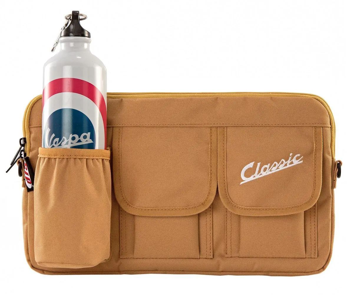 Laukku SIP "Classic" hanskalokeroon, vaalean ruskea nylon