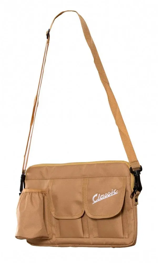 Laukku SIP "Classic" hanskalokeroon, vaalean ruskea nylon