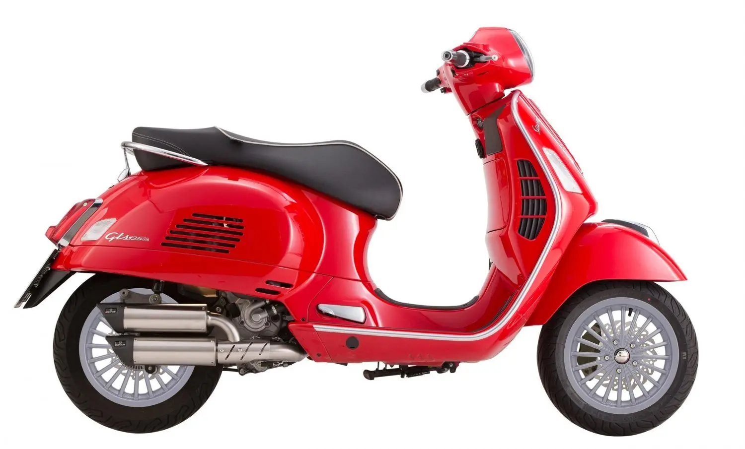 Vanne etu/taka SIP, Vespa GTS/GTV/GT, hopea - Image 2