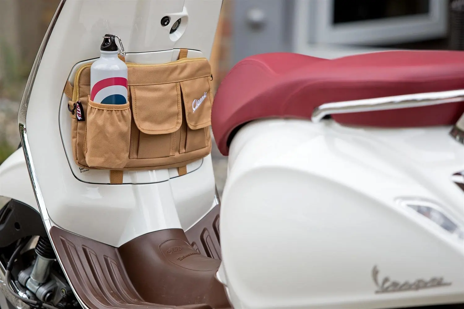 Laukku SIP "Classic" hanskalokeroon, vaalean ruskea nylon