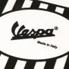 Roiskeläppä Vespa logolla, musta/valkoinen