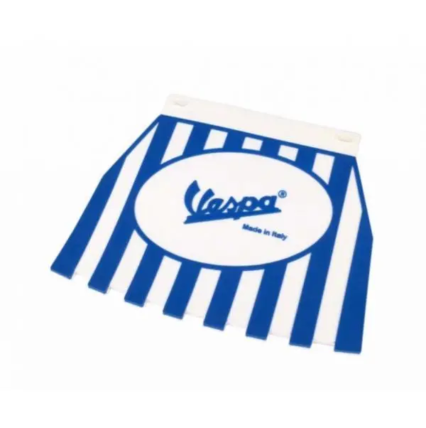 Roiskeläppä Vespa logolla, sini/valkoinen