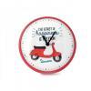 Seinäkello Vespa Ø 25cm – "The secret of happiness is freedom"