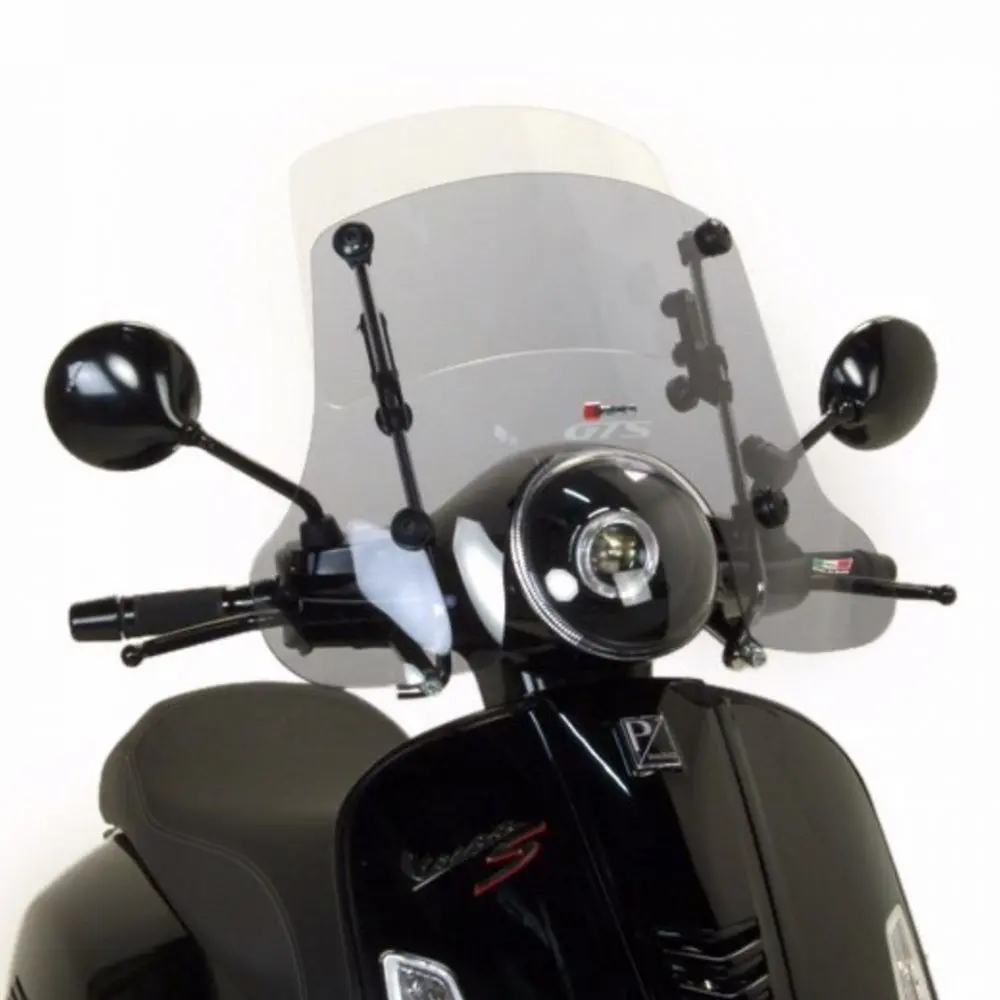 Tuulilasi Faco Twin Screen säädettävä, Vespa GT, GTL ja GTS <img class="alignright size-full wp-image-16032" src="https://italialaiset.fi/wp-content/uploads/2019/09/image.png" alt="" width="115" height="50" />Facon säädettävä Twin Screen tuulilasi. Sopii Vespa malleihin GT, GTL ja GTS. Korkeus säädettävä 245-420mm, leveys 560mm. Sisältää myös kiinnikkeet. Erinomainen tuote vespailijoille jotka haluavat pidentää ajokautta. Säädettävyys tekee tuotteesta erinoimaisen 2-in-1-tuotteen. Pikkupleksi ja puolikorkea, yhden hinnalla. Tuulilasi Faco Twin Screen säädettävä, Vespa GT, GTL ja GTS