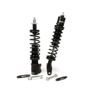 Iskunvaimennin setti BGM PRO SC FR1 SPORT (musta), Vespa PX ja T5