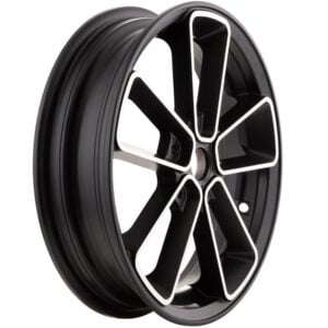 Vanne SIP Series Pordoi musta/hopea 13", Vespa GTS, GTV ja GT