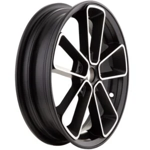 Vanne SIP Series Pordoi musta/hopea 13", Vespa GTS, GTV ja GT