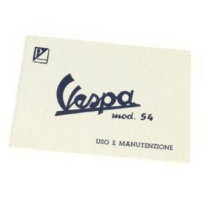 Käyttöohjekirja (italian kielinen), Vespa 125 model 1954