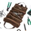 Työkalulaukku ruskea Moto Nostra + työkalut
