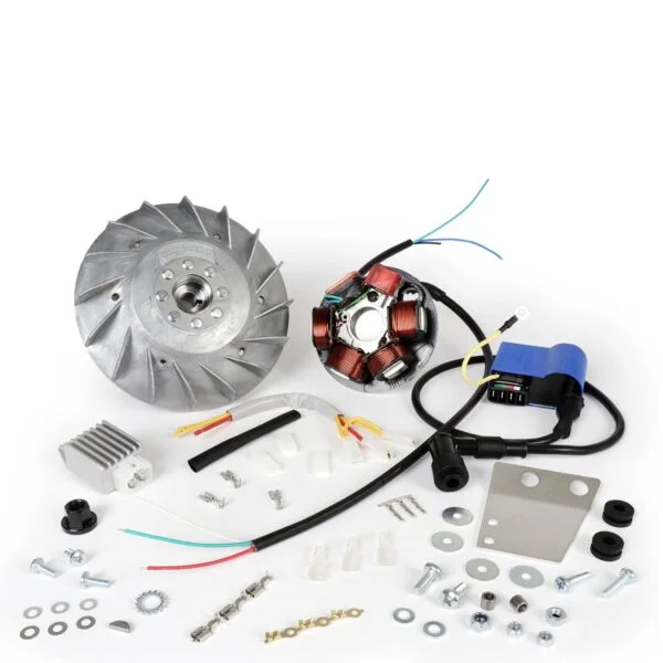 Kärjetön sytytys BGM PRO 12V Touring 20/24 akselille, Vespa V50, 50N, V90, PV, ET3, PK S (Kopio)
