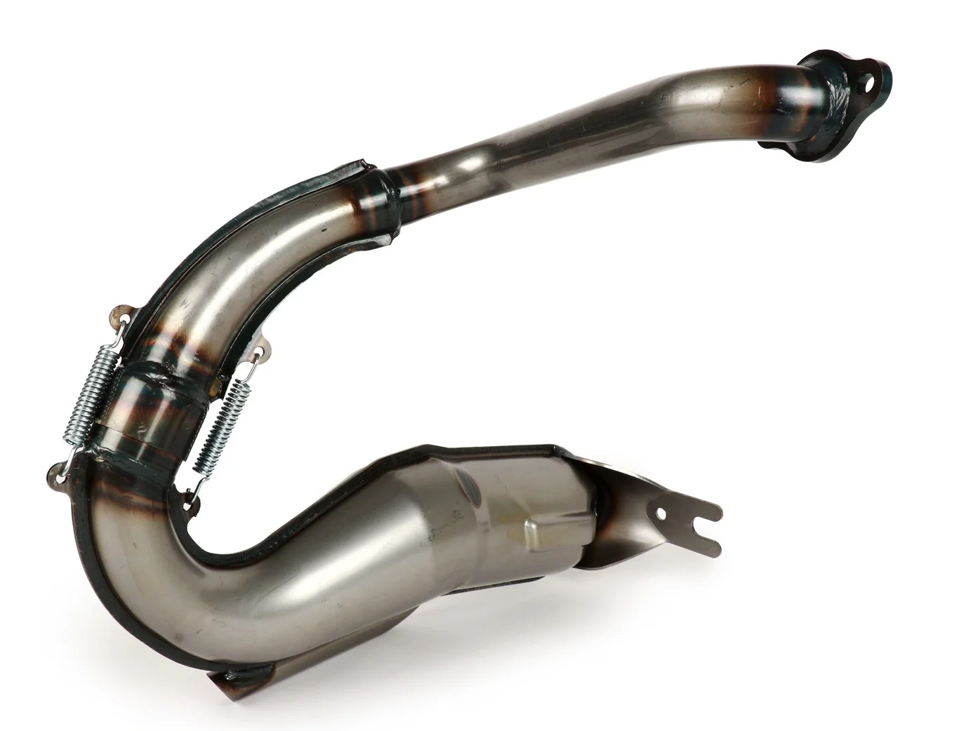 Pakoputki Gianelli Banana, Vespa PV125 ja ET3 <a href="https://italialaiset.fi/wp-content/uploads/2022/03/image-3.png"><img class="alignright size-full wp-image-39572" src="https://italialaiset.fi/wp-content/uploads/2022/03/image-3.png" alt="" width="113" height="38" /></a>Pakoputki Gianelli Banana, Vespa PV125 ja ET3 malleihin. GIANELLI on siistiksi viimeistelty monipuolinen pakoputki. Toiminta perustuu Piaggio banaaniin ja on melko samanlainen kuin muut italialaiset kilpailijat. Pakoputken muoto on klassikko Italiassa. Hyvän vääntökäyrän ansiosta Gianellilla voidaan ajaa helposti ja se on myös hyvä valinta kaupunkiin. Siitä huolimatta se parantaa kierrosherkkyyttä ja mahdollistaa suuremman huippunopeuden. Pakoputki Gianelli Banana, Vespa PV125 ja ET3
