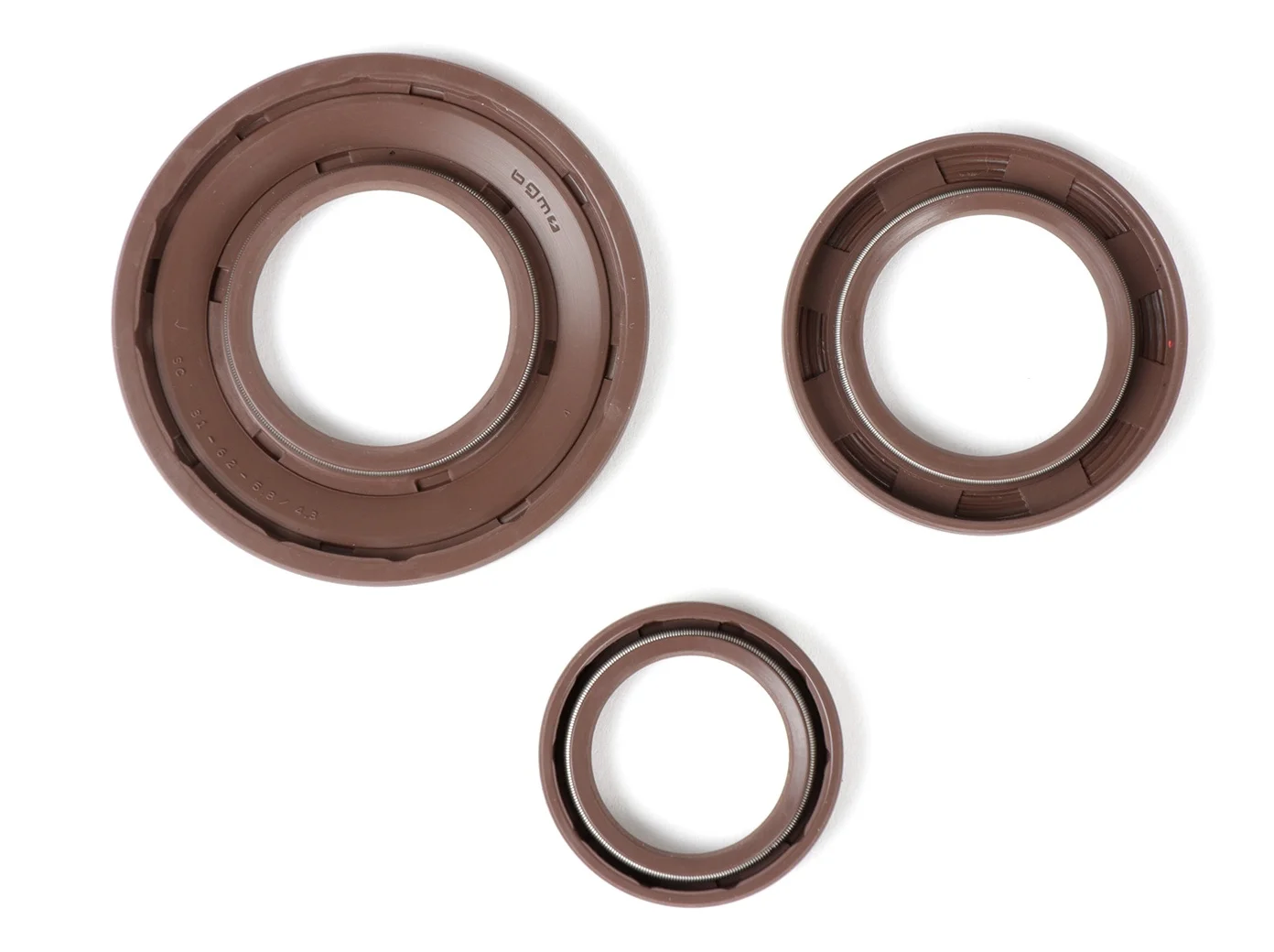 Öljytiivistesarja FKM/Viton®, Vespa PX EFL (1984-1986) - PX, T5 ja Cosa <a href="https://italialaiset.fi/wp-content/uploads/2021/01/BGM_PRO_c1.png"><img class="alignright size-full wp-image-30568" src="https://italialaiset.fi/wp-content/uploads/2021/01/BGM_PRO_c1.png" alt="" width="140" height="40" /></a>BGM Pron öljytiivistesarja FKM/Viton®, Vespa PX EFL (1984-1986) - PX, T5 ja Cosa malleihin. Takanavan tiiviste ulkoinen 30x47x6 mm. Öljytiivistesarja FKM/Viton®, Vespa PX EFL (1984-1986) - PX, T5 ja Cosa