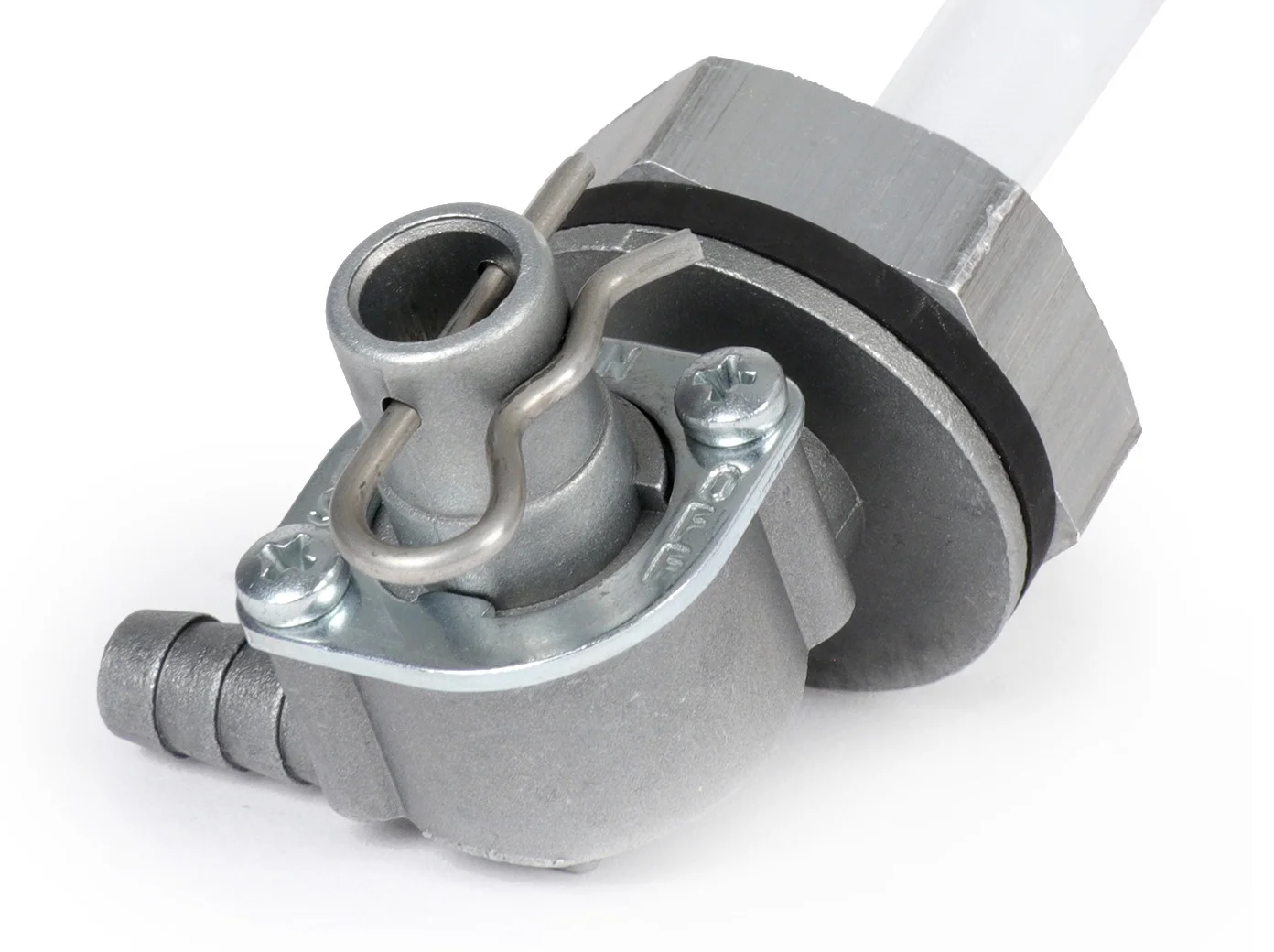 Polttoainehana Fast Flow 2.0, Vespa GS150 (VS1-5), V30-33, VM, VL, VB, VGL1, ACMA ja Motovespa <a href="https://italialaiset.fi/wp-content/uploads/2021/01/BGM_PRO_c1.png"><img class="alignright size-full wp-image-30568" src="https://italialaiset.fi/wp-content/uploads/2021/01/BGM_PRO_c1.png" alt="" width="140" height="40" /></a>Polttoainehana Fast Flow 2.0, leveärunkoisiin Vespa GS150 (VS1-5), V30-33, VM, VL, VB, VGL1, ACMA ja Motovespa malleihin. Fast Flow -polttoainehanoissa on suuri virtausnopeus ja ne takaavat täydellisen polttoaineen syöttämisen kaasuttimeen jopa tehokkaissa moottoreissa. Ne voidaan vaihtaa 1:1 alkuperäiseen polttoainehanaan. Tässä esitetty versio on erikoisversio laajarunkoon, jossa polttoaineen ulostulo ajosuuntaan oikealle. Toiminto vastaa tavanomaisen polttoainehanan toimintaa (auki/vara/kiinni). Varatankki taso on noin 1 litra suurempi kuin alkuperäisessä polttoainehanassa. HUOMAUTUKSIA Ei sovellu polttoaineille, joissa on korkea alkoholipitoisuus. Siksi älä käytä E10/E85-polttoaineen kanssa. Polttoainehana Fast Flow 2.0, Vespa GS150 (VS1-5), V30-33, VM, VL, VB, VGL1, ACMA ja Motovespa