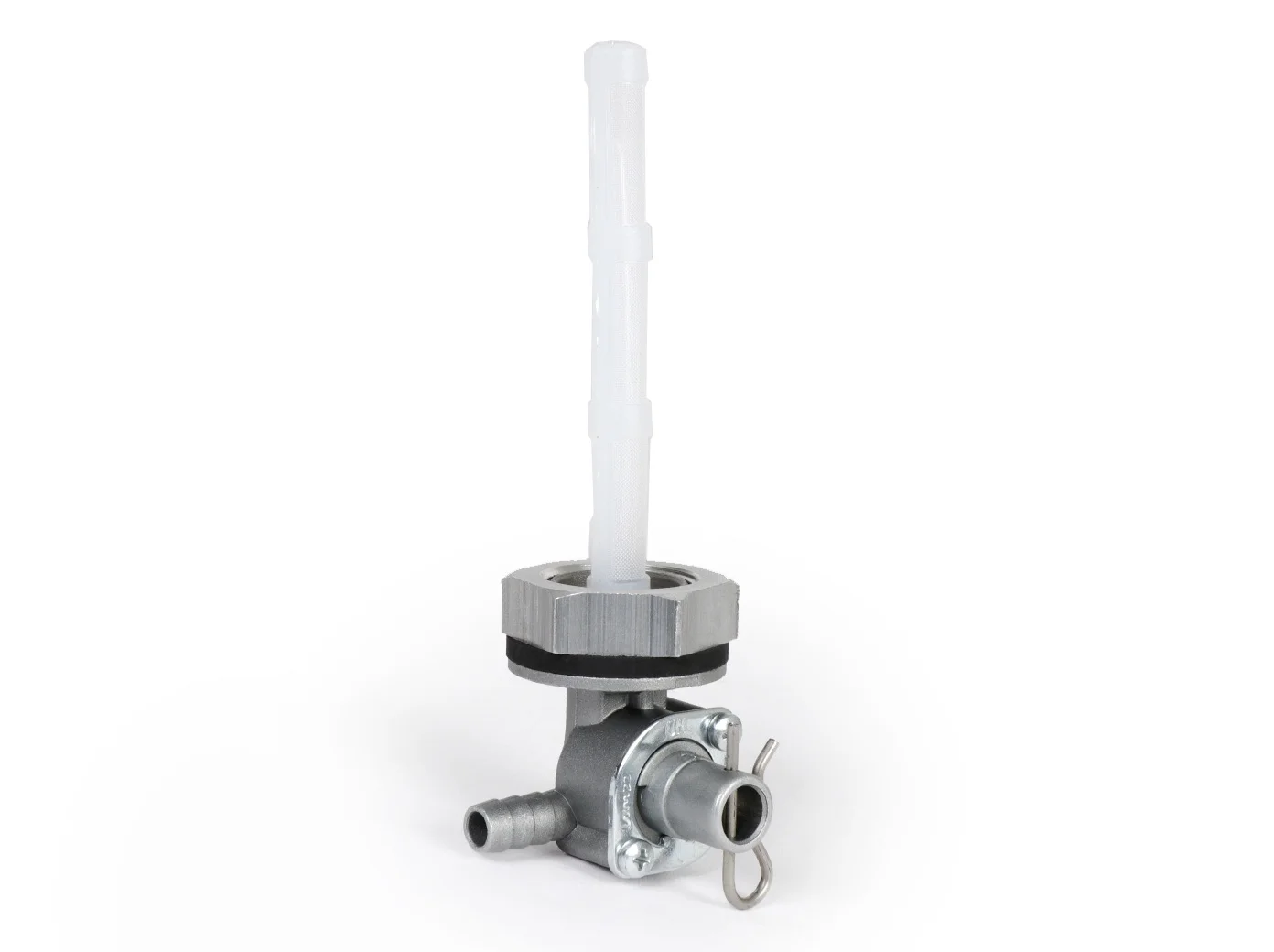 Polttoainehana Fast Flow 2.0, Vespa GS150 (VS1-5), V30-33, VM, VL, VB, VGL1, ACMA ja Motovespa <a href="https://italialaiset.fi/wp-content/uploads/2021/01/BGM_PRO_c1.png"><img class="alignright size-full wp-image-30568" src="https://italialaiset.fi/wp-content/uploads/2021/01/BGM_PRO_c1.png" alt="" width="140" height="40" /></a>Polttoainehana Fast Flow 2.0, leveärunkoisiin Vespa GS150 (VS1-5), V30-33, VM, VL, VB, VGL1, ACMA ja Motovespa malleihin. Fast Flow -polttoainehanoissa on suuri virtausnopeus ja ne takaavat täydellisen polttoaineen syöttämisen kaasuttimeen jopa tehokkaissa moottoreissa. Ne voidaan vaihtaa 1:1 alkuperäiseen polttoainehanaan. Tässä esitetty versio on erikoisversio laajarunkoon, jossa polttoaineen ulostulo ajosuuntaan oikealle. Toiminto vastaa tavanomaisen polttoainehanan toimintaa (auki/vara/kiinni). Varatankki taso on noin 1 litra suurempi kuin alkuperäisessä polttoainehanassa. HUOMAUTUKSIA Ei sovellu polttoaineille, joissa on korkea alkoholipitoisuus. Siksi älä käytä E10/E85-polttoaineen kanssa. Polttoainehana Fast Flow 2.0, Vespa GS150 (VS1-5), V30-33, VM, VL, VB, VGL1, ACMA ja Motovespa