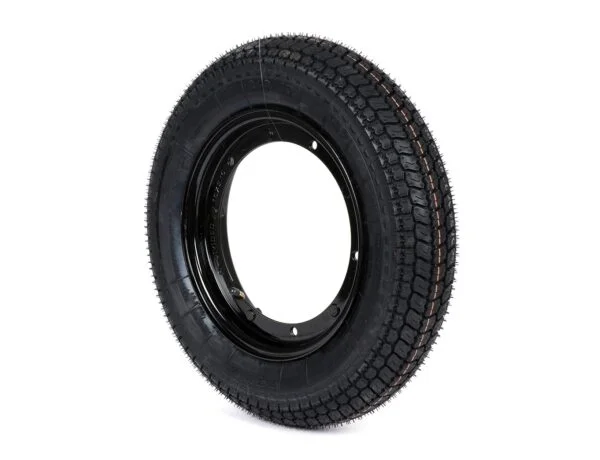 BGM Classic 3.50 - 10" TT 59P rengas mustalla vanteella, Vespa PX, Sprint, Rally