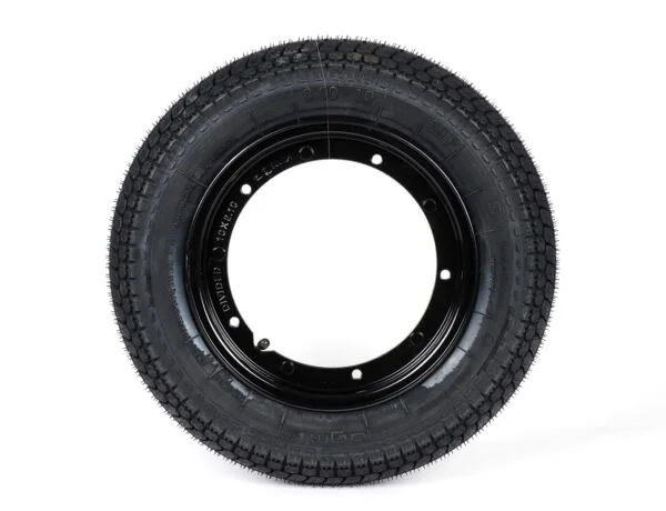 BGM Classic 3.50 - 10" TT 59P rengas mustalla vanteella, Vespa PX, Sprint, Rally