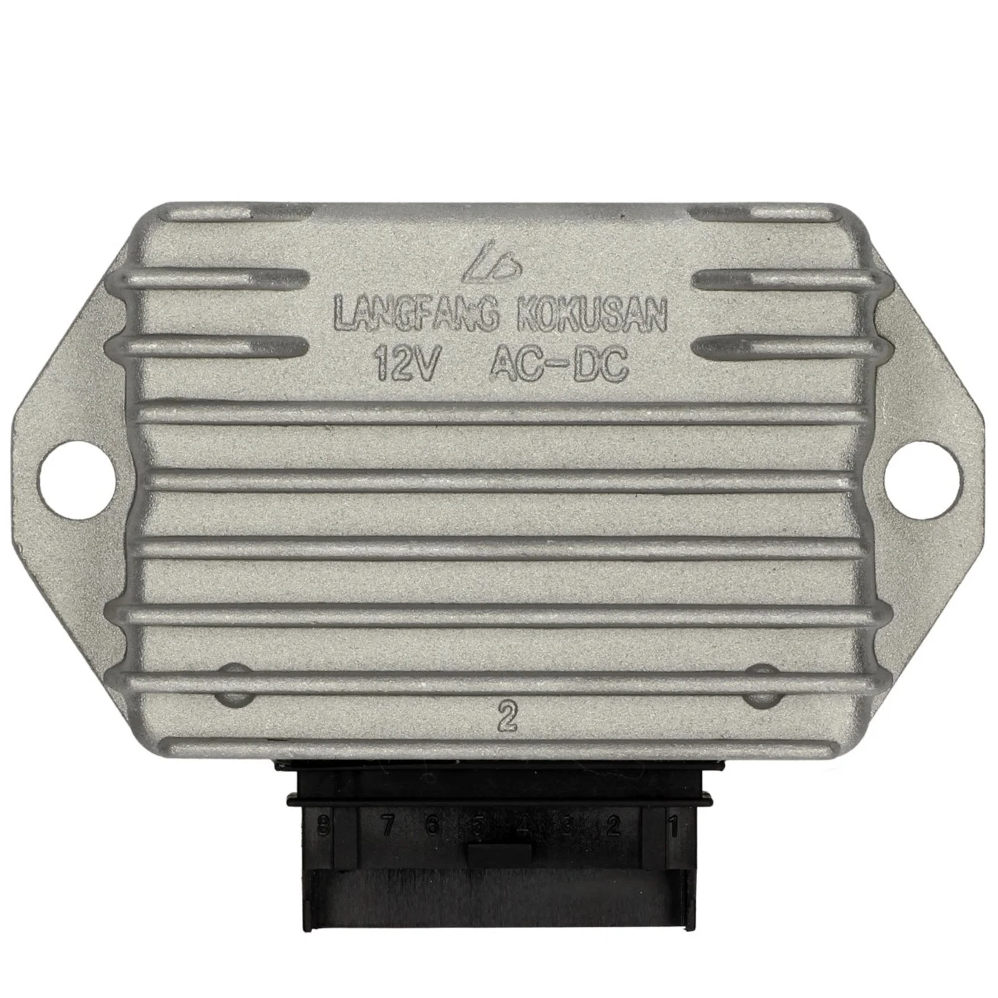 Jännitteensäädin 8-napainen 12V, Piaggio <a href="https://italialaiset.fi/wp-content/uploads/2019/08/image-14.png"><img class="alignright size-full wp-image-15883" src="https://italialaiset.fi/wp-content/uploads/2019/08/image-14.png" alt="Piaggio logo" width="145" height="45" /></a>Jännitteensäädin 8-napainen 12V, Piaggio / Gilera. Sopii mm. malleihin Gilera 50 cc 2-tahti (kaasutin mallit, alkaen 1998), Vespa S, LX, LXV, Sprint 50, Primavera 50, ET4 125ccm (ZAPM04000 vuoteen 1998), Aprilia Mojito Retro 125 ccm (ZD4PM Piaggio moottorilla). Sisältää sisäänrakennetun vilkkureleen. <ul> <li>alkuperäinen Piaggio varaosa</li> </ul> Tarkista sopivuus alla olevasta taulukosta valmistenumeron alkuosalla. Jännitteensäädin 8-napainen 12V, Piaggio