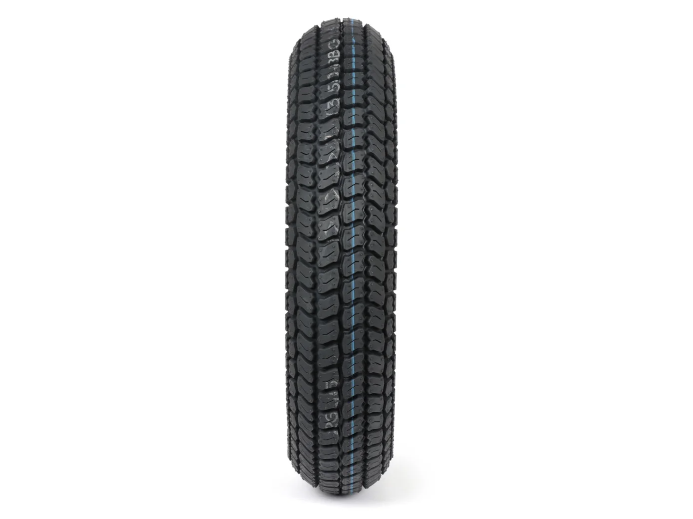 BGM Classic 3.50-8" TT 46P skootterirengas edestä, renkaan kulutuspinta