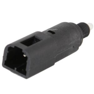 Jarruvalokytkin Vespa GT/​GTL/​GTS/​LX/​S ja GILERA/​PIAGGIO Fuoco/​Nexus/​Runner RST/​VX/​VXR/​MP3/​NRG/​X8/​X9 - a black plastic connector with a white cap