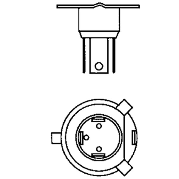 Polttimo 12 V 35/35 W P43T/HS1