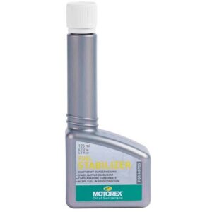 Bensiinin lisäaine Motorex Fuel Stabilizer 125 ml etupuoli, FUEL STABILIZER -etiketti