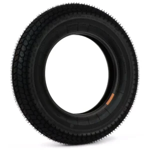BGM Classic skootterirengas 3.50-10 TT/TL 59P, Rengas viistosti edestä, musta kulutuspinta ja keskellä vanteen aukko