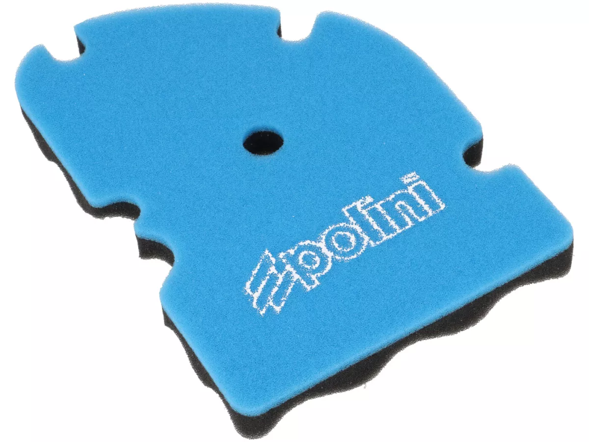 Ilmansuodatin -POLINI tuplakerros- GT/GTV/GTS/MP3 <a href="https://italialaiset.fi/wp-content/uploads/2020/12/image-2.png"><img class="alignright size-full wp-image-29690" src="https://italialaiset.fi/wp-content/uploads/2020/12/image-2.png" alt="" width="110" height="35" /></a>Polini tuplakerros -ilmansuodatin on erinomainen päivitys Vespasi moottorille. Tämä huipputeknologinen suodatin on suunniteltu erityisesti parantamaan ilmanvirtausta ja moottorin suorituskykyä. Kaksoiskerroksen ansiosta suodatin tarjoaa parhaan mahdollisen suojan moottorillesi ja pidentää sen käyttöikää. <strong>Ominaisuudet:</strong> <ul> <li><strong>Tehokas suodatus:</strong> Kaksoiskerrosrakenne estää epäpuhtauksien pääsyn moottoriin ja optimoi ilmavirtauksen.</li> <li><strong>Pitkä käyttöikä:</strong> Korkealaatuiset materiaalit takaavat suodattimen pitkäikäisyyden ja luotettavuuden.</li> <li><strong>Helppo asennus:</strong> Sopii täydellisesti useisiin Vespa-malleihin.</li> <li><strong>Moottorin suorituskyvyn parannus:</strong> Parantunut ilmavirtaus voi johtaa parempaan kaasun vasteeseen ja tehokkaampaan polttoaineen palamiseen.</li> </ul> <strong>Tekniset tiedot:</strong> <ul> <li>Valmistaja: Polini</li> <li>Tyyppi: Tuplakerros</li> <li>Yhteensopivat mallit: Vespa GT 250 (ZAPM45102), Vespa GT L 125 (ZAPM31100, ZAPM31101), Vespa GT L 200 (ZAPM31200), Vespa GTS 125 (ZAPM31300), Vespa GTS 250 (ZAPM45100, ZAPM45101), Vespa GTS 300 (ZAPM45200, ZAPM45202, ZAPMA3300), Vespa GTS</li> </ul> Paras ilmansuodatin Vespaan. Huom! Vaatii öljyämisen. Ilmansuodatin POLINI tuplakerros GT/GTV/GTS/MP3 vinosti, sininen kerros ja reiät