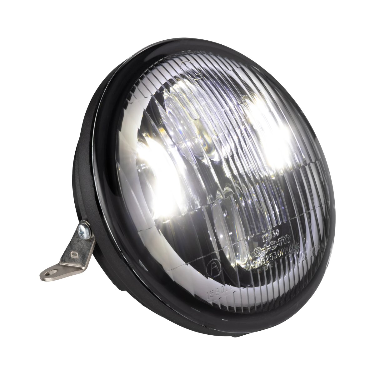 LED-ajovalo Siem Ø 143 mm, Vespa PX80-200, PE, Lusso, '98, MY ja '11 <a href="https://italialaiset.fi/wp-content/uploads/2021/02/image-2.png"><img class="alignright size-full wp-image-30974" src="https://italialaiset.fi/wp-content/uploads/2021/02/image-2.png" alt="Siem logo" width="79" height="86" /></a>LED-ajovalo Vespa PX -malleihin on pyöreä Siem-valoumpio, jonka halkaisija on 143 mm. Linssi on aitoa lasia. Huomio: valo on tarkoitettu vain kilpakäyttöön, eikä sitä ole hyväksytty Saksan tieliikennemääräysten (StVZO) mukaiseen käyttöön. Sopivat mallit näet Sopivuus-välilehdeltä. LED-ajovalo Siem Ø 143 mm, Vespa PX80-200, PE, Lusso, '98, MY ja '11 valo päällä, valoumpio valkoinen valo päällä