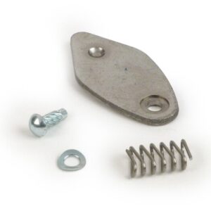 Ohjauslukon kansisarja RMS, vinoneliö, niitti Ø 2,7 mm, Vespa V50, V90, PV125, Super, GT125 ja Sprint päänäkymä, 7676237